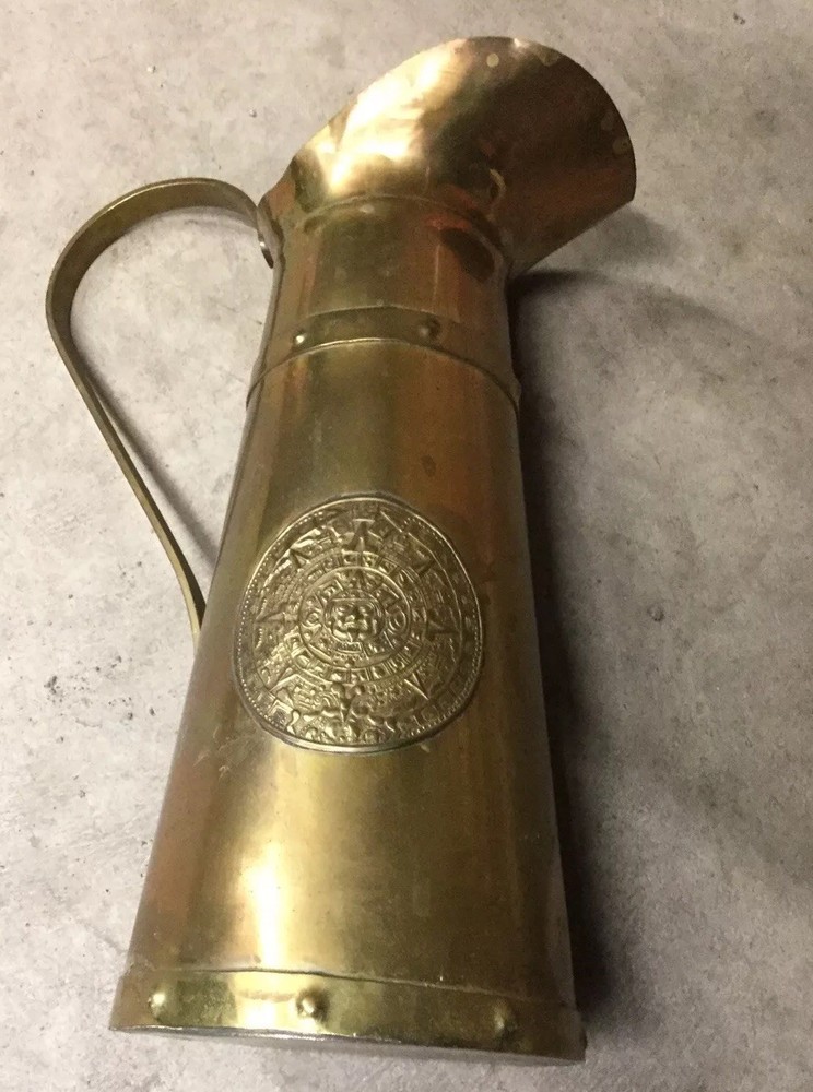 Decorative Brass Finish Pitcher