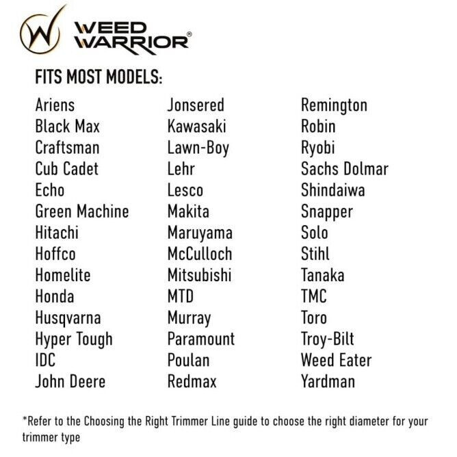 WEED WARRIOR .065 in. x 50 ft. Multi-Edged Trimmer Line Nylon Weed Wacker String