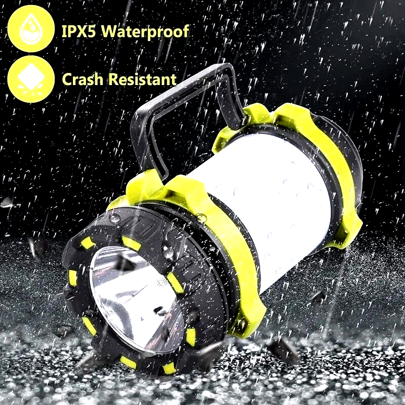 LED Camping Lantern USB Rechargeable Camping Tent Light Lamp Flashlight Portable