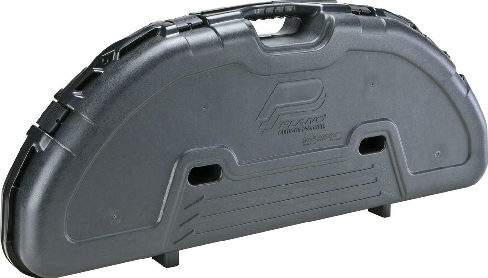 Compact Bow Hard Case Compound Arrow Archery Storage Polyp Finish Textured Black