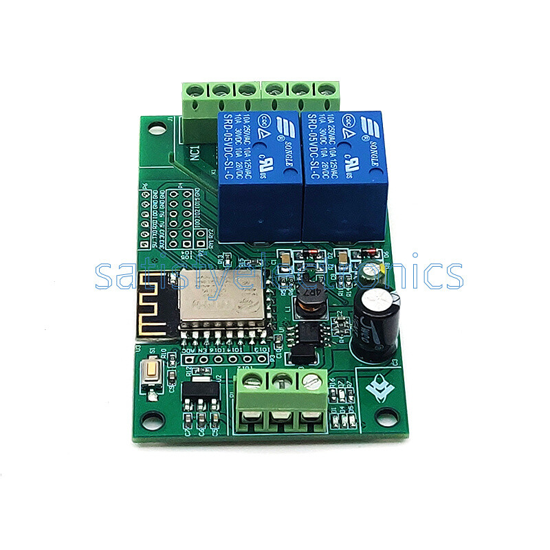 5V ESP8266 WiFi Relay Module Dual Channel ESP-12F Development Doard