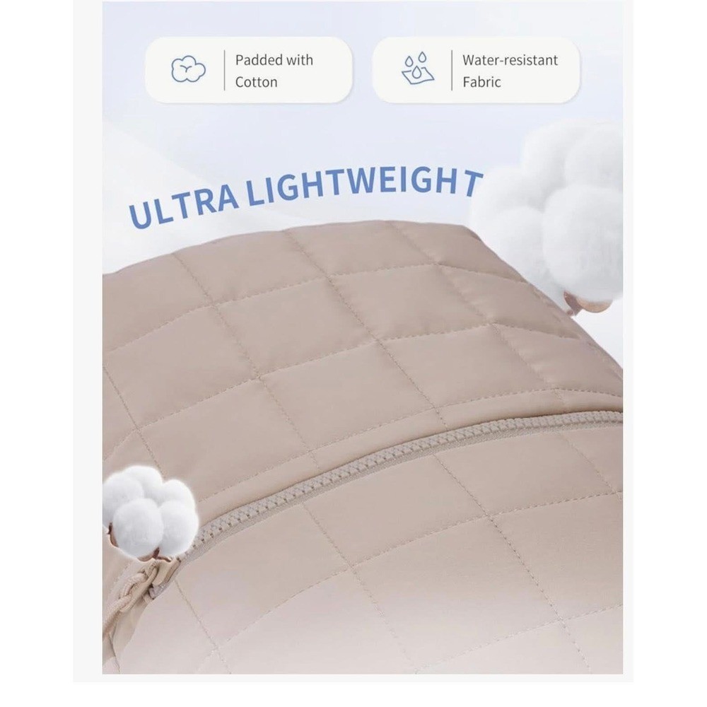 Initial "E" Quilted Puffer 14" Backpack Personalized Travel Backpack Daypack