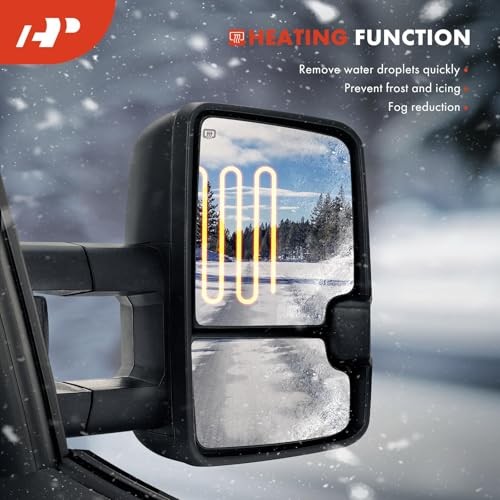 Left Driver Side Upper Heated Mirror Glass - Compatible with Ford Transit-150