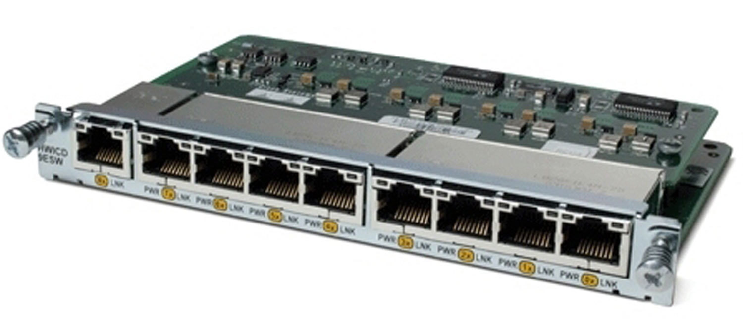 CISCO HWIC-D-9ESW-POE 9-Port POE 10/100 EtherSwitch WAN /LAN Module HWIC-D-9ESW