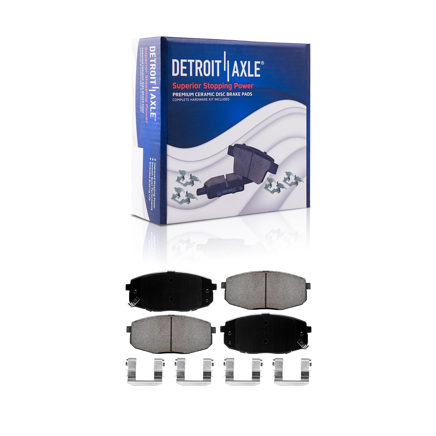 Front & Rear Disc Brake Rotors + Ceramic Brake Pads for 2014 2015 2016 Kia Soul