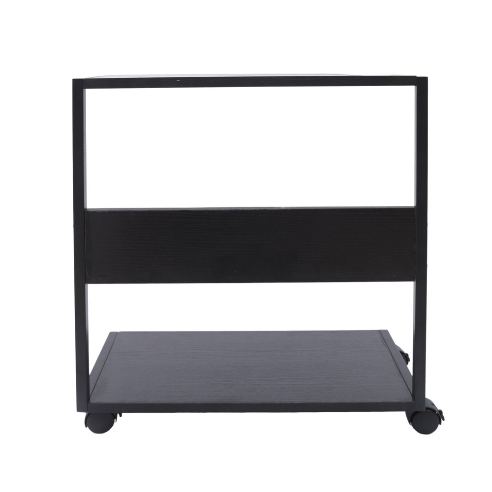 2-Tier Computer Tower Stand Under Desk Cpu Stand Pc Stand with Rolling Wheels