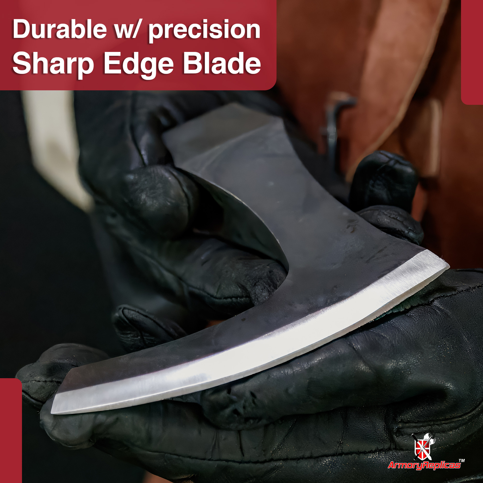 Tempered Carbon Steel Axe Head Historical Replica Design for Collector Use