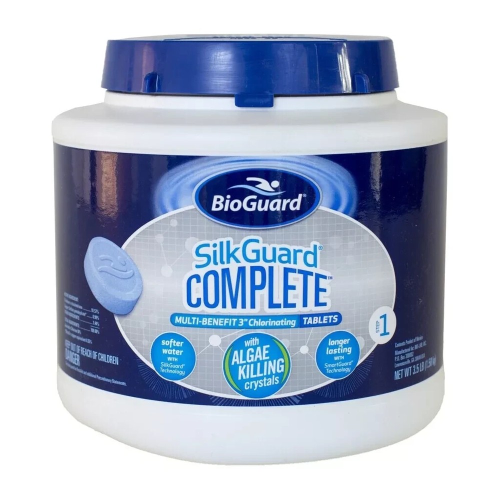BioGuard Silkguard Complete Tablets 3 Inch Chlorinating Tablets 3.5lb