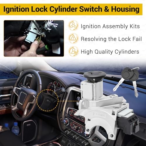 Ignition Assembly Lock Cylinder Switch & Housing & Starter Switch 924-715