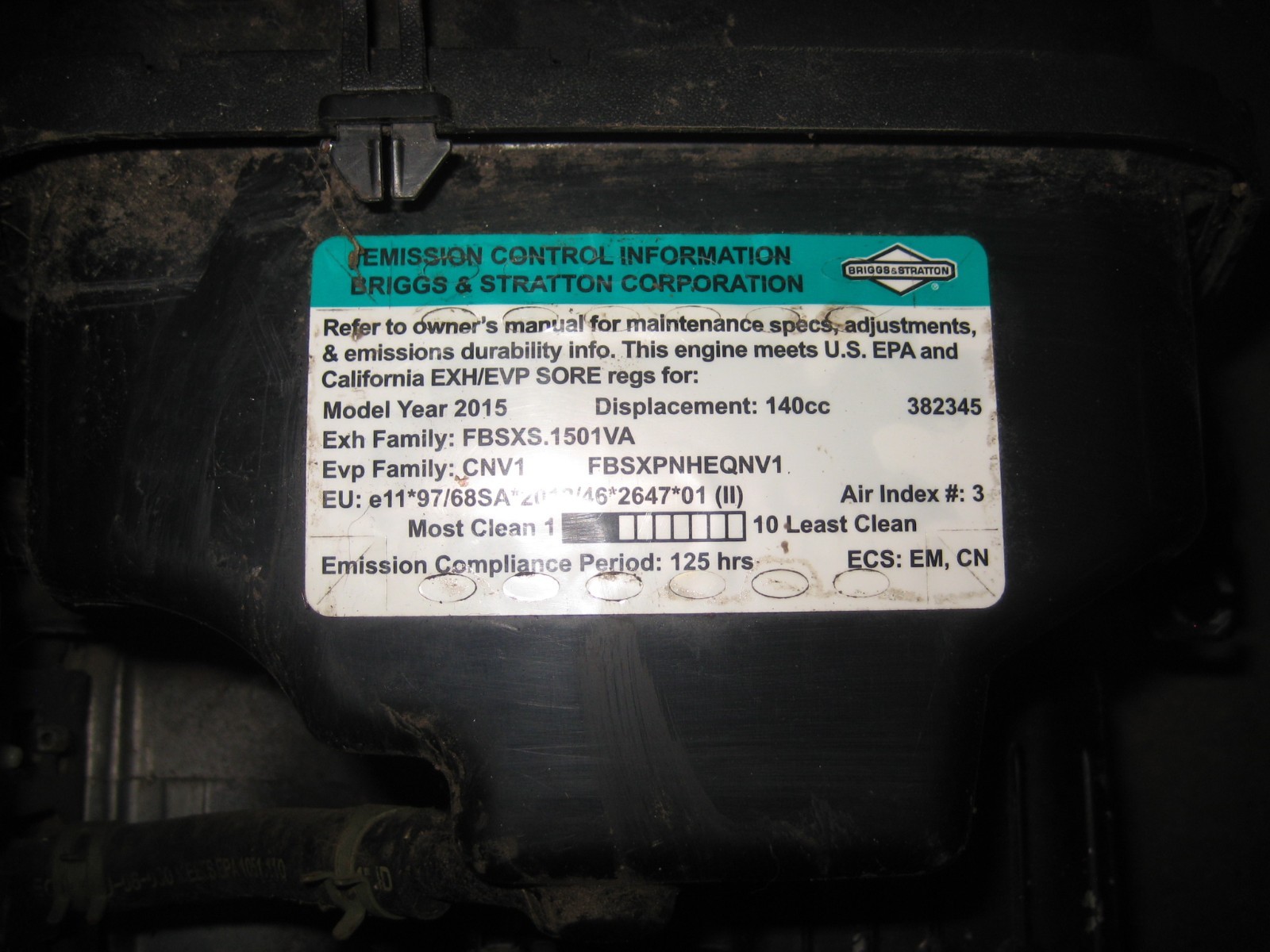 Briggs & Stratton OHV 500 E Series 140cc Vertical Shaft Push Lawn mower Engine