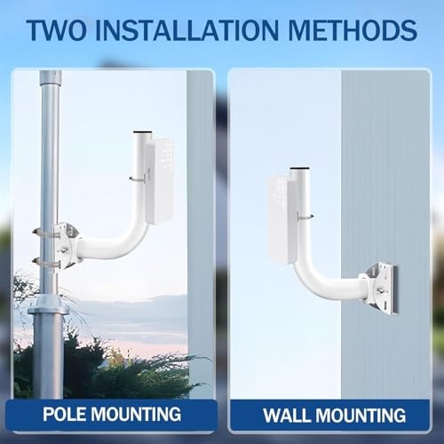2 Pack Universal Wireless Bridge Bracket Mount, J Pole and Wall-Mounted