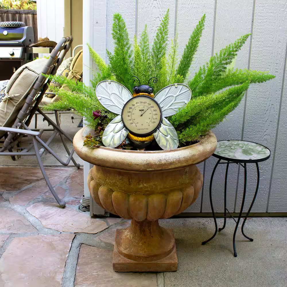 Bee Analog Outdoor Wall Thermometer