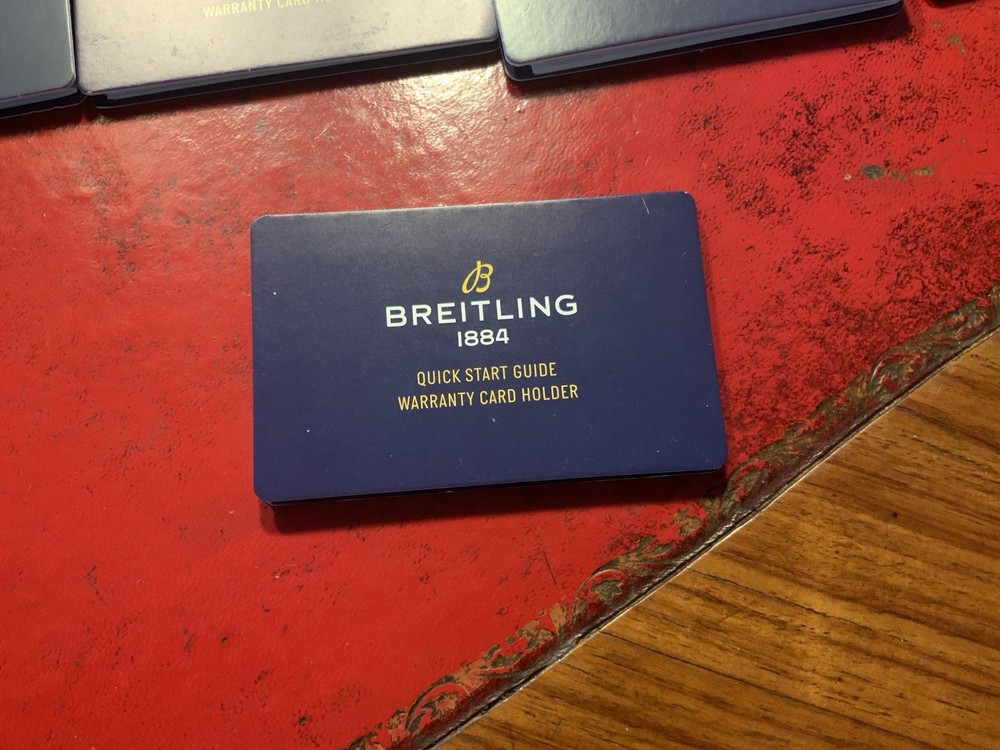 Breitling Quick Start Guide Booklet Manual, For Different Watch Models Available