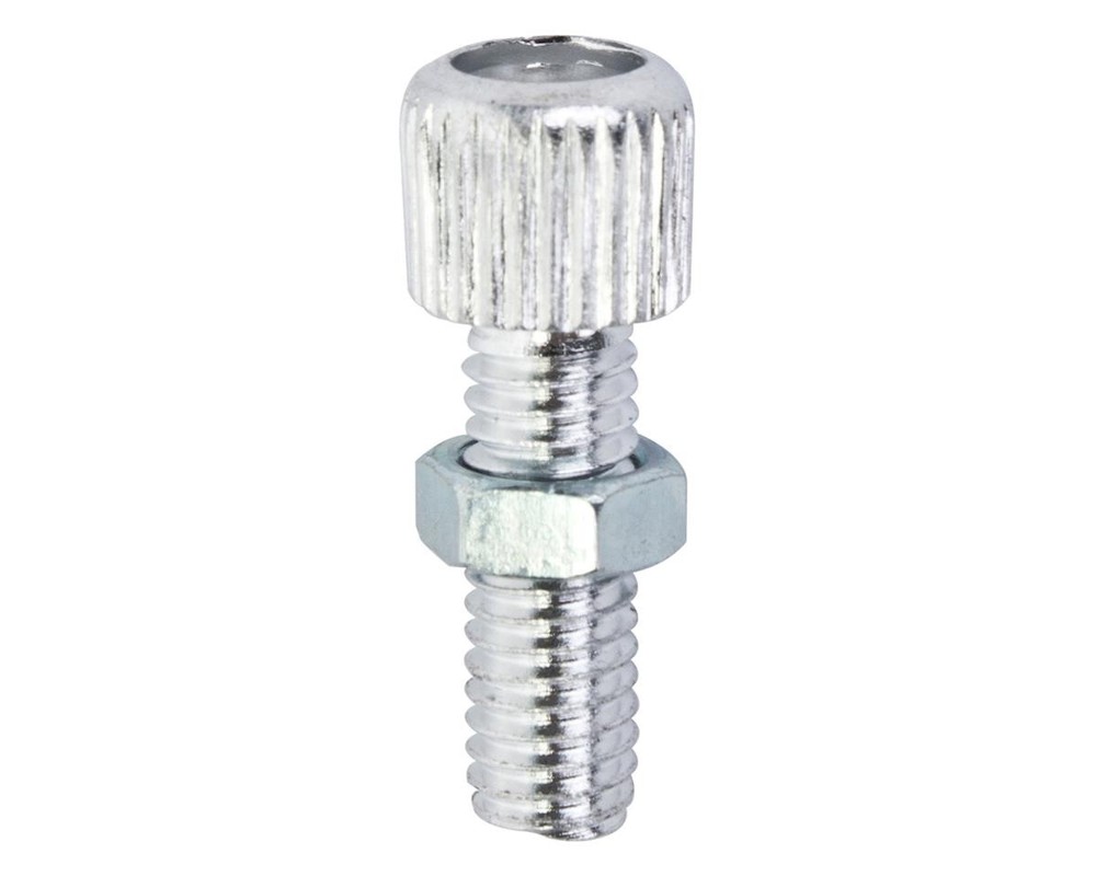 Sunlite Barrel Adjuster With Lock Nut (Silver) (1) [BK808CPZ]