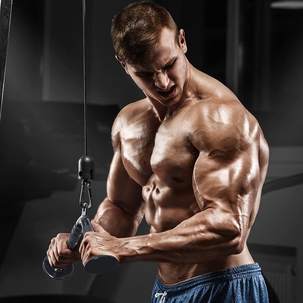 LAT Pulldown Bar Attachments, Cable Machine Accessories for Home Gym, Triceps...