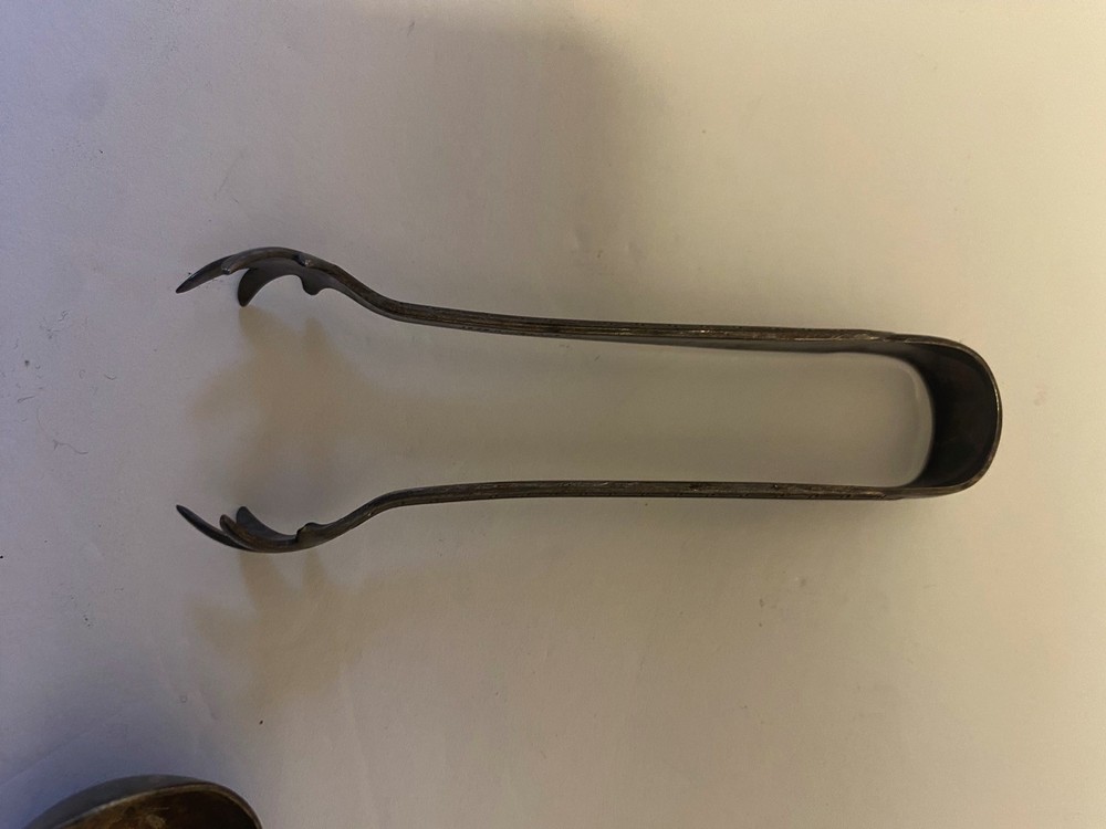 Lot of Vintage Silver Plate Salt Pepper Gravy Spoon Tongs Rodgers 1881 AS-IS