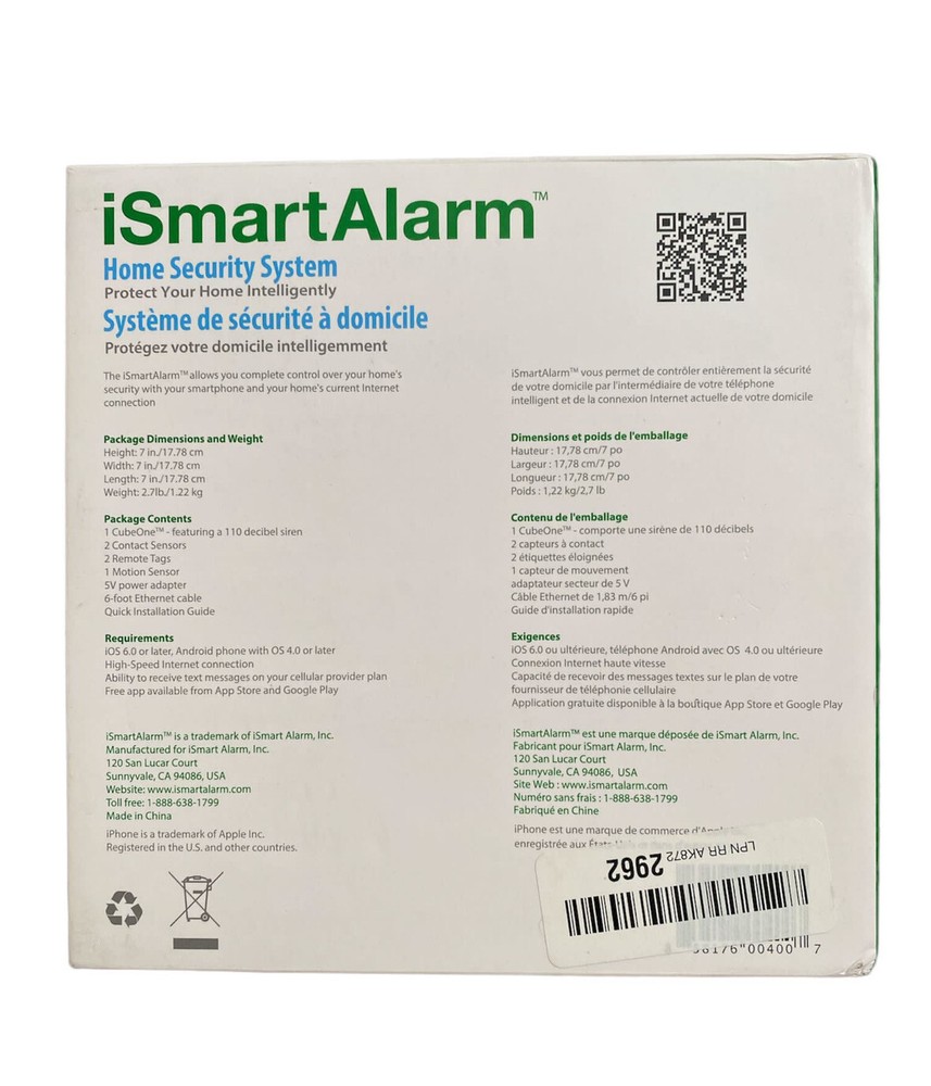 iSmartAlarm Home Security System