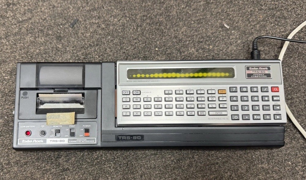 Radio Shack TRS-80 Pocket Computer Printer Cassette Interface Boxes Manuals