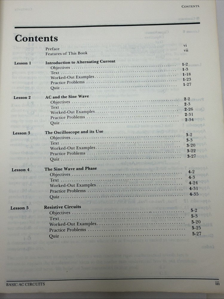 Radio Shack Basic Electricity Series: AC Circuits Vol. I Basic Circuit Concepts