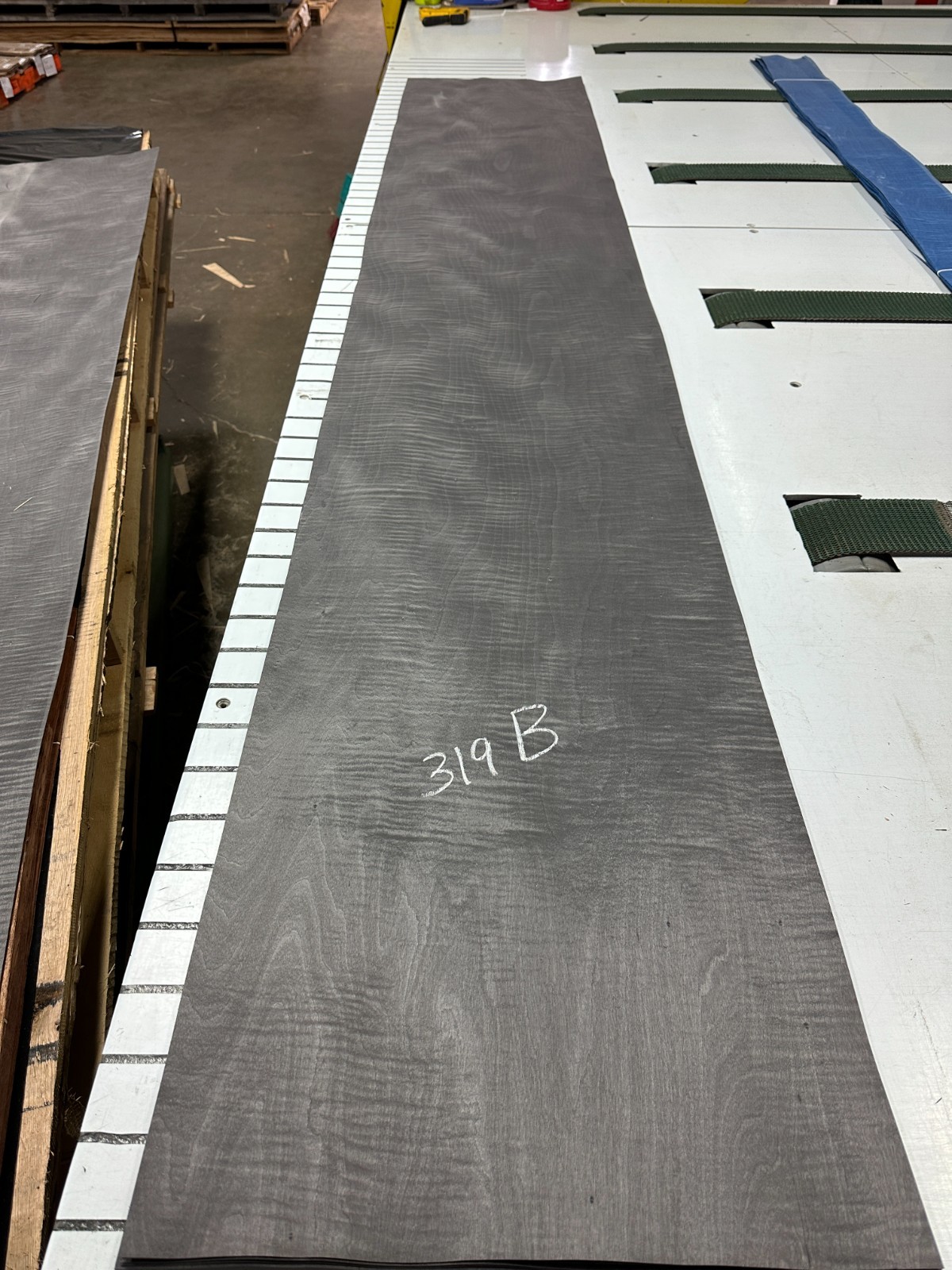 Smoked Grey Figured Maple Raw Wood Veneer 3 sheets 108'' x 19'' 319B