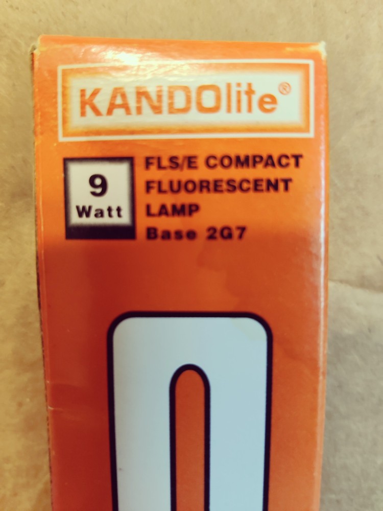 KANDOLITE Replacement Compact Fluorescent Lamp - FLS/E 9W 4 Pin Base 2G7