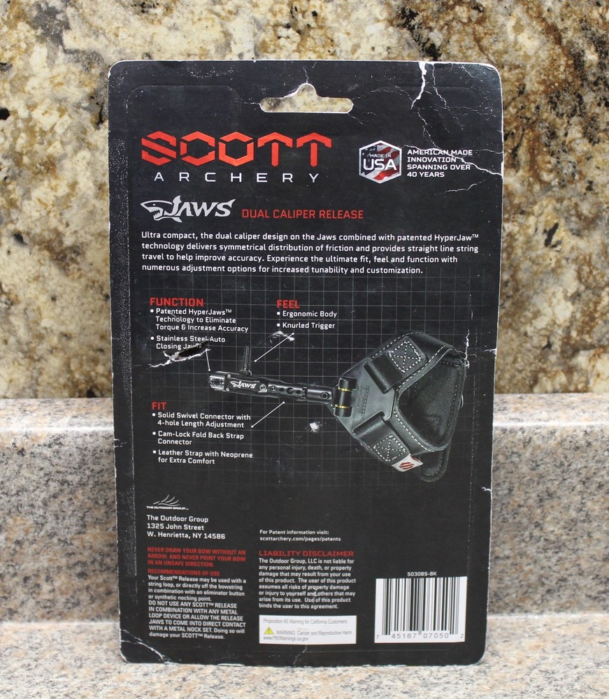Scott Archery Jaws Release 5030BS-BK