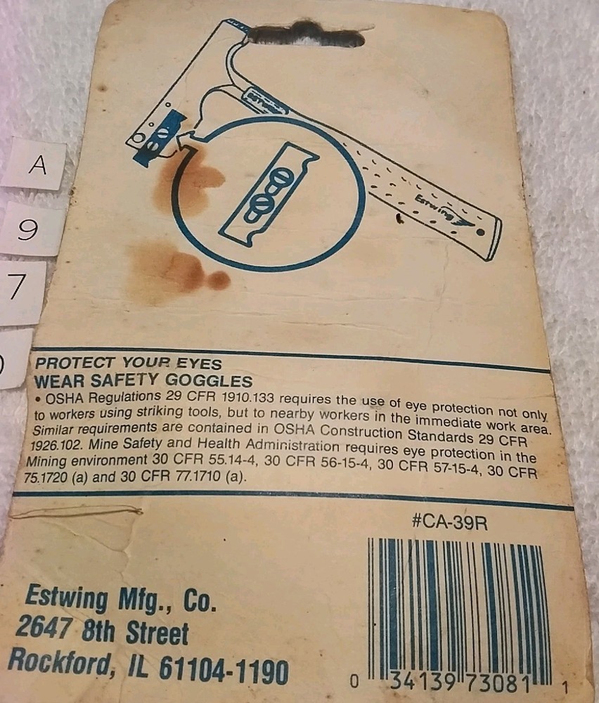 ESTWING #CA-39R REPLACEMENT BLADE'S USA 🇺🇸