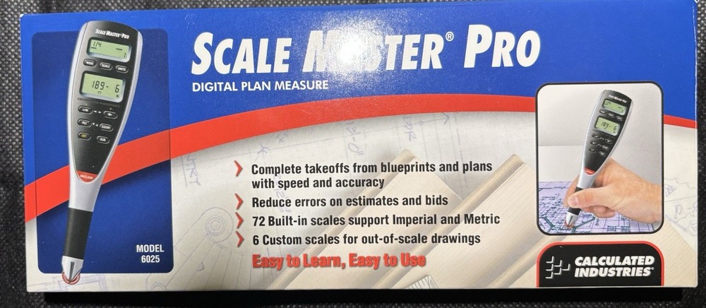Calculated Industries Scale Master Pro 6025 Digital Plan Measure New