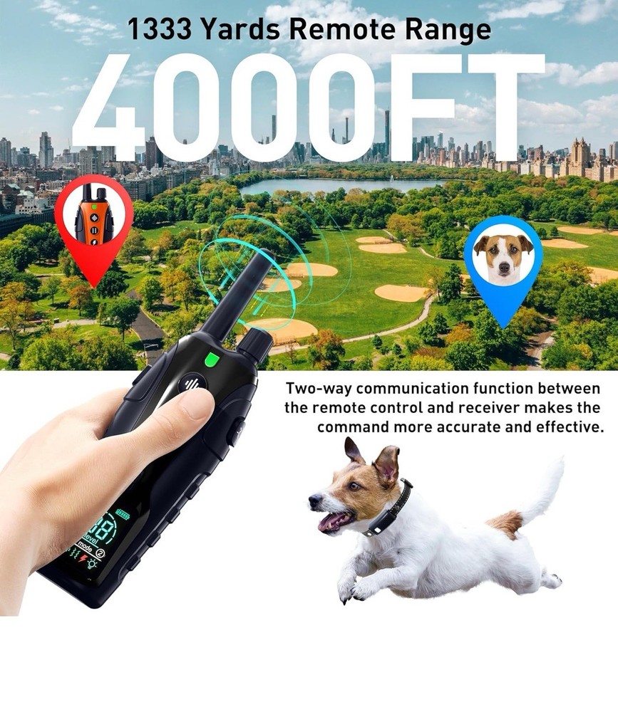 Remote Training Collar, Water Proof, & Rechargeable (READ DESCRIPTION) -B2