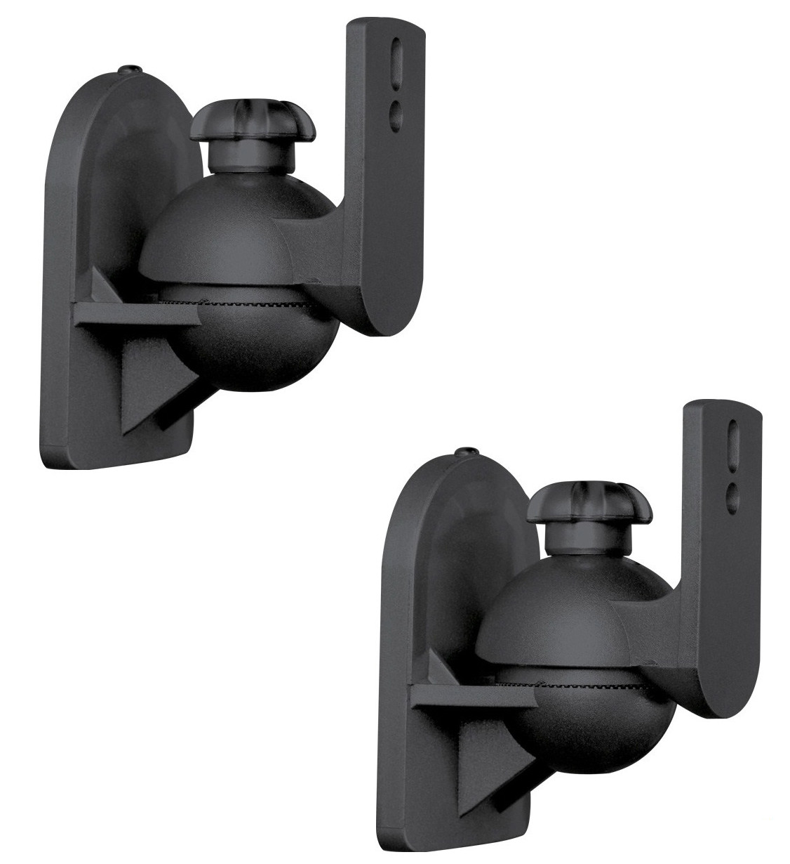 2 Pack Lot (Pair) Universal Satellite Speaker Black Wall Mount Brackets for Bose