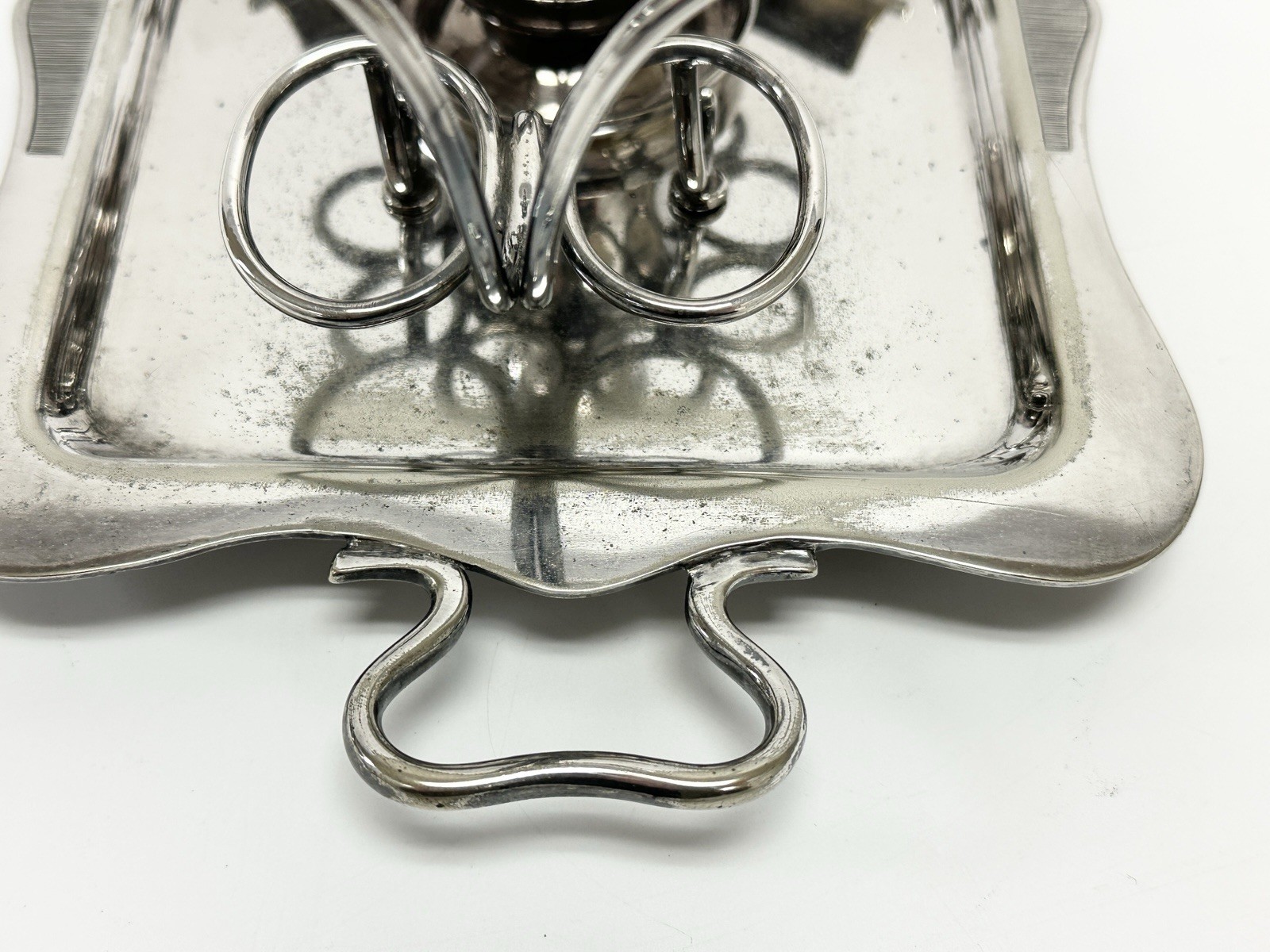 Antique English William Hutton & Sons Silver Plated Cigar Server Ca. 1880