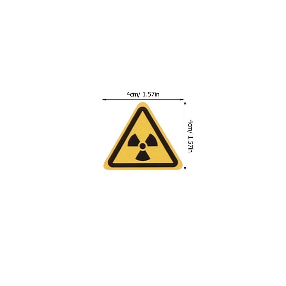 54 Pcs Warning Sign Stickers Caution Danger Hazard Window