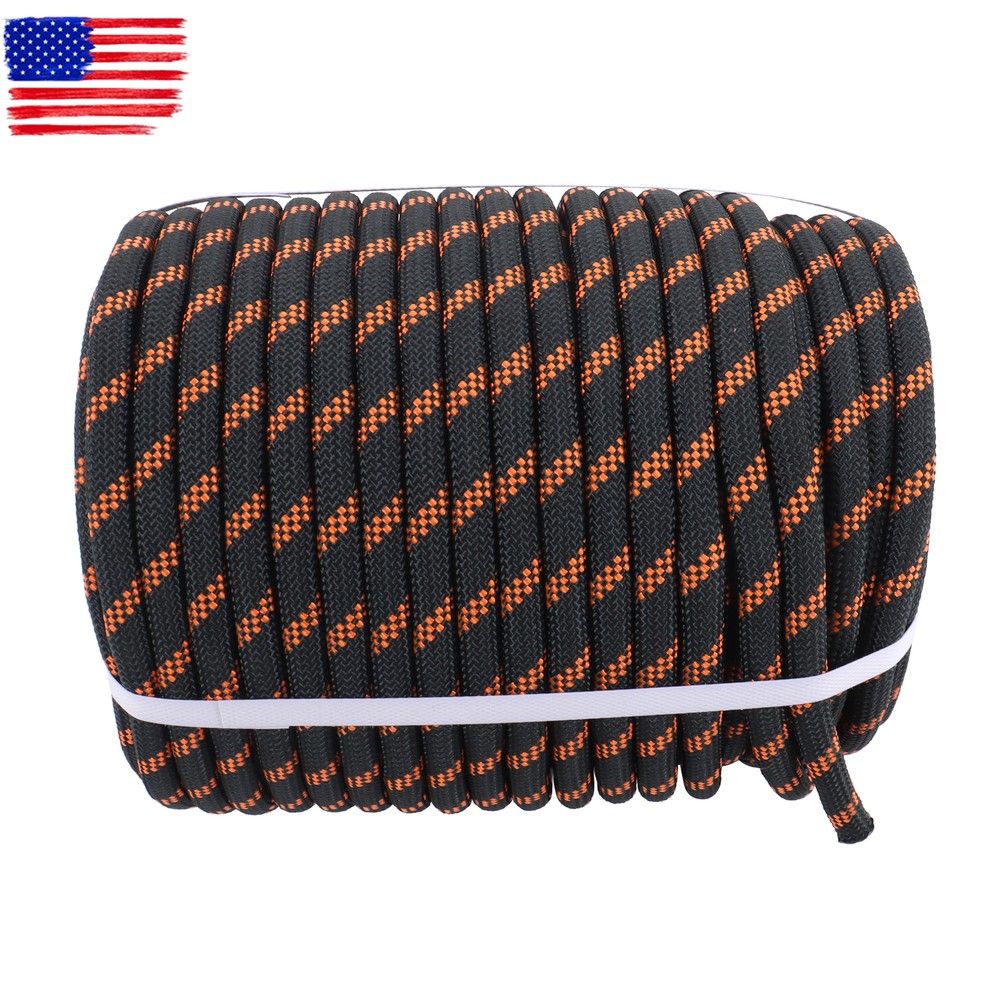 Double Braided Polyester Rope Strong Arborist Tree Rigging Rope 1/2" X 200'