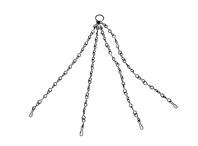 Hanging Basket Replacement Chain 4 Strand 21" Long