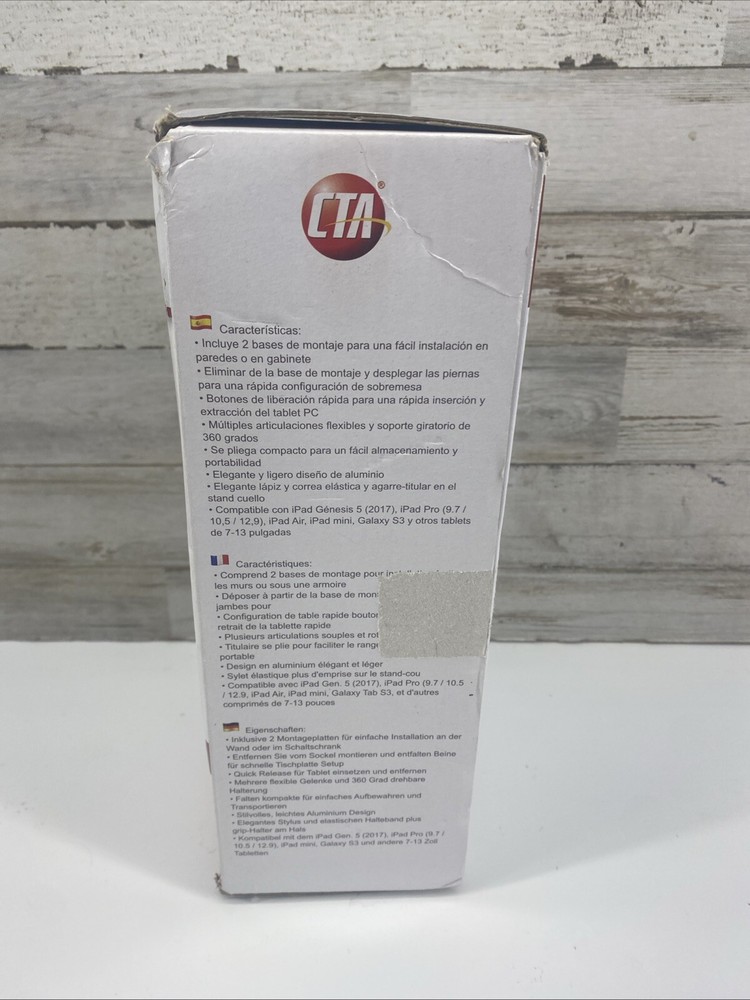 CTA Dual Security Kiosk Stand With Locking Case and Cable PAD-ASK