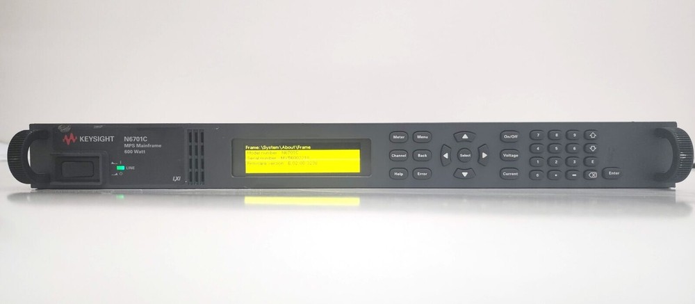 Keysight N6701C Low-Profile Modular Power System Mainframe, 600W, 4 Slots