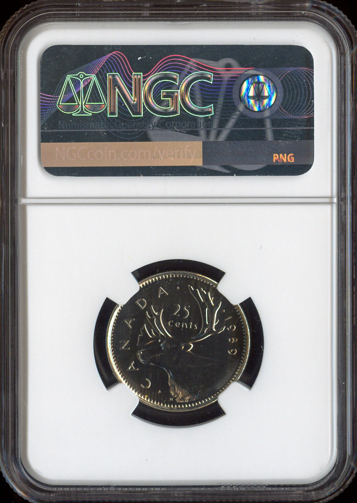 1989 Canada 25 Cents 25C MS67 MAC Quality