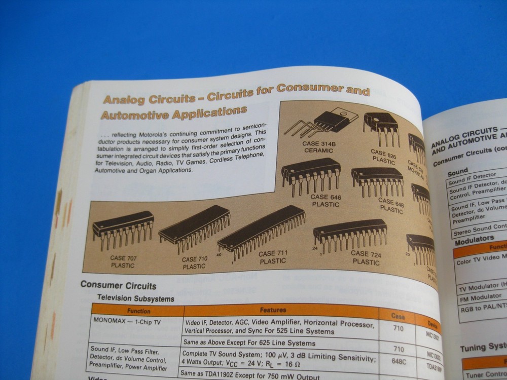 Motorola Semiconductor Master Selection Guide & Catalog Vintage 1984 Electronics