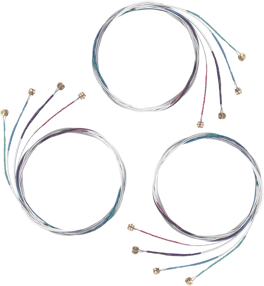 12 Pcs 3 Pack Violin Strings 4/4 Full Set, Universal Classic Steel Core with Nic