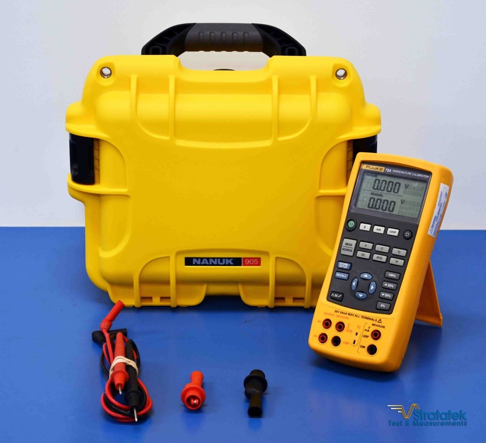 Fluke 724 Process and Temperature Calibrator NIST Calibrated with Data