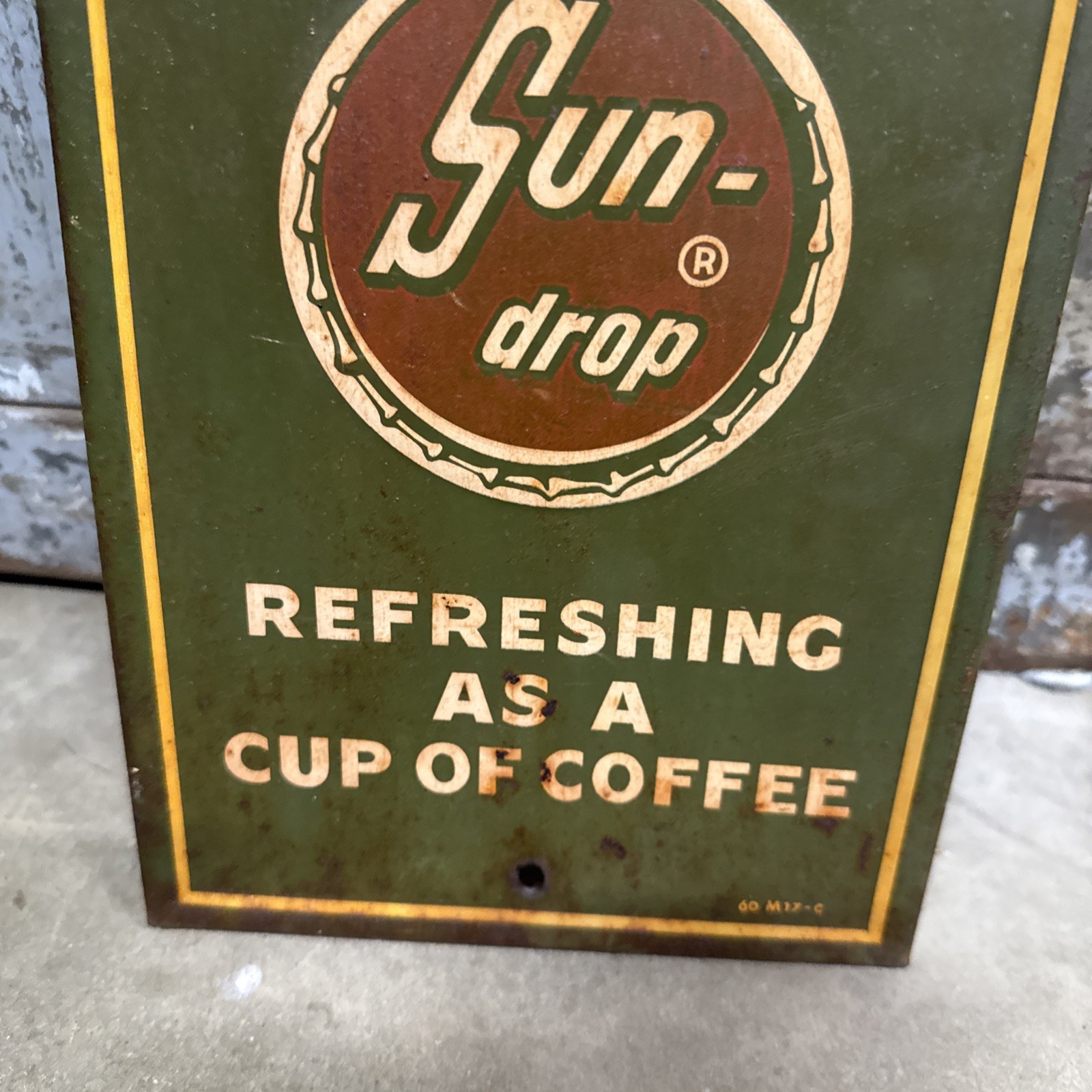 Vintage Sun Drop Golden Girl Cola Thermometer Soda Advertising 1960