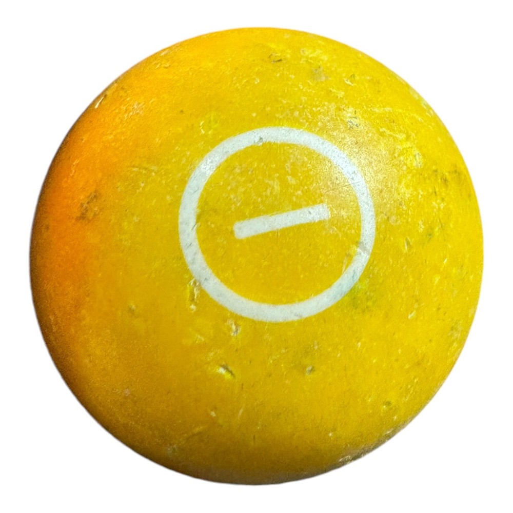 VTG Billiard Pool Ball - Circle Solid Yellow #1 - 2 1/4" Diameter