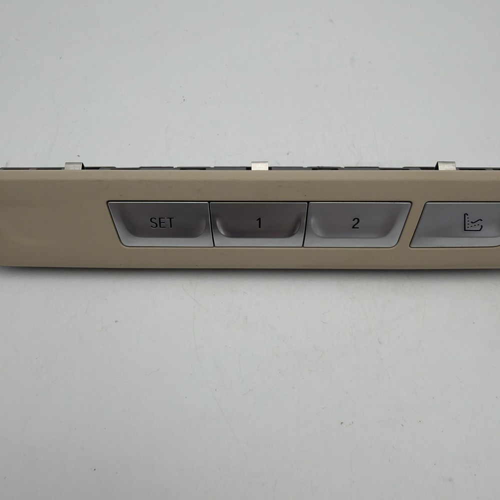 2016 BMW 750i G11 REAR LEFT DRIVER SIDE SEAT MEMORY SWITCH BUTTON PANEL (BEIGE)