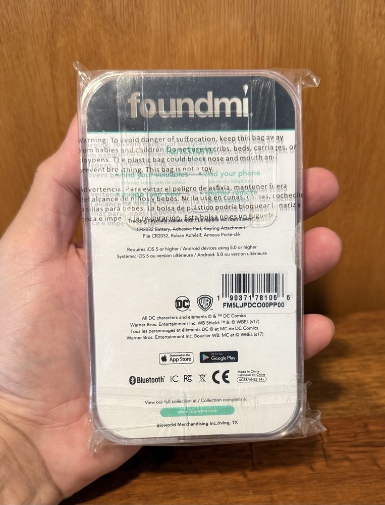foundmi Remote Bluetooth tracking keychain GREEN ARROW | SEALED