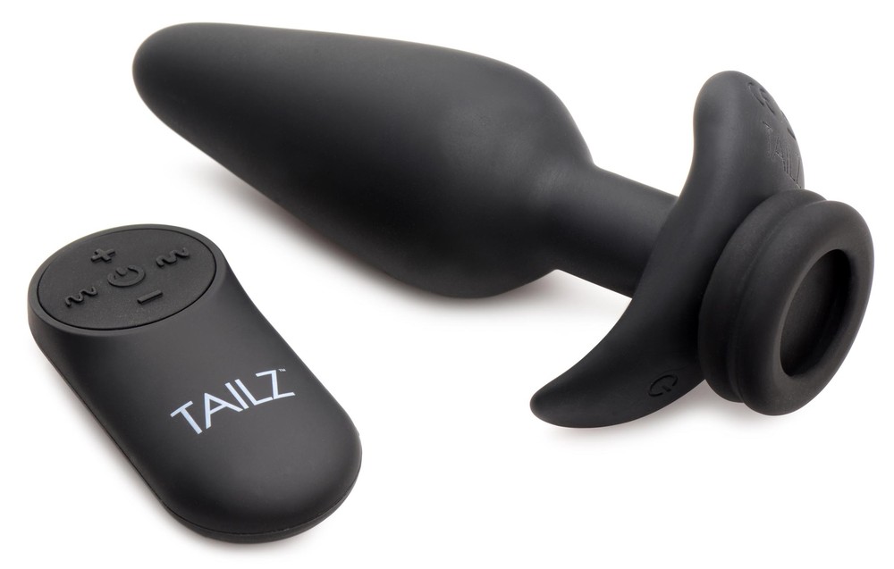 Interchangeable Silicone Vibrating Large Anal Butt Plug Vibrator with Remote