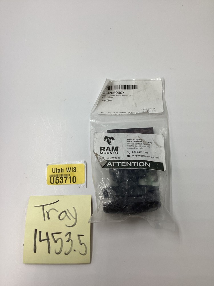 RAM Mounts - RAM-B-201U-A - Composite Double Socket Arm - B Size Short