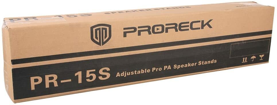 PRORECK Tripod Stands Pair for Dj/PA Speaker Systems Adjustable Height