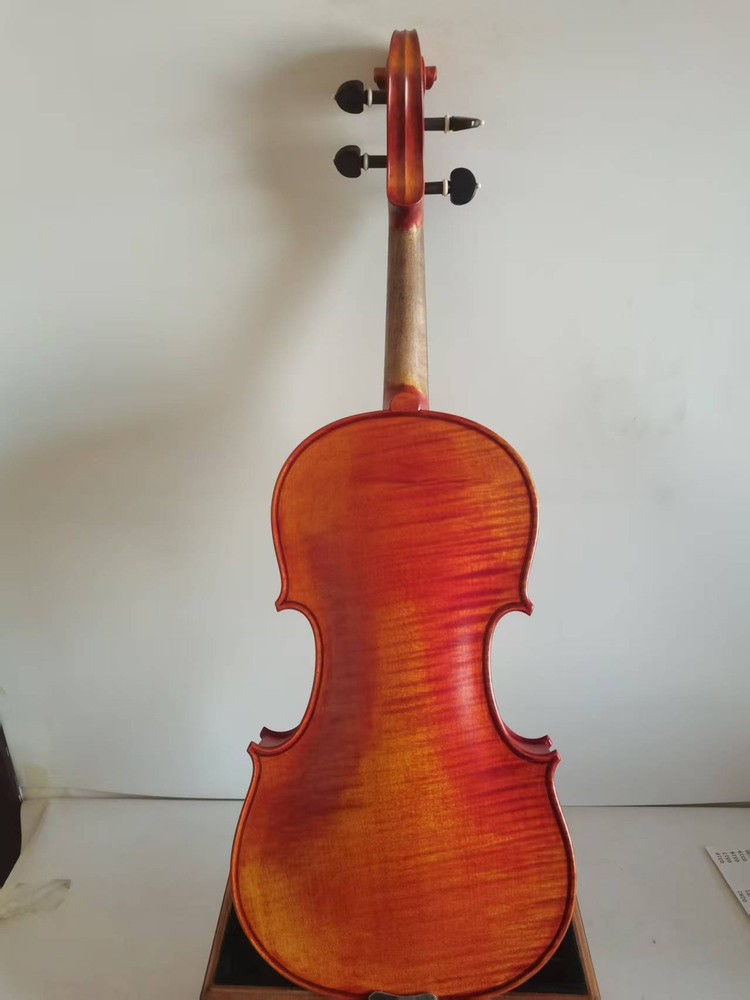 Master 4/4 violin Stradi model 1pc Solid flamed maple back spruce top K0070