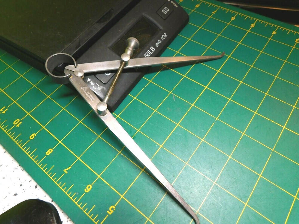 Vtg.Sampson Tool Co.7" Flat Leg Spring Type Inside caliper