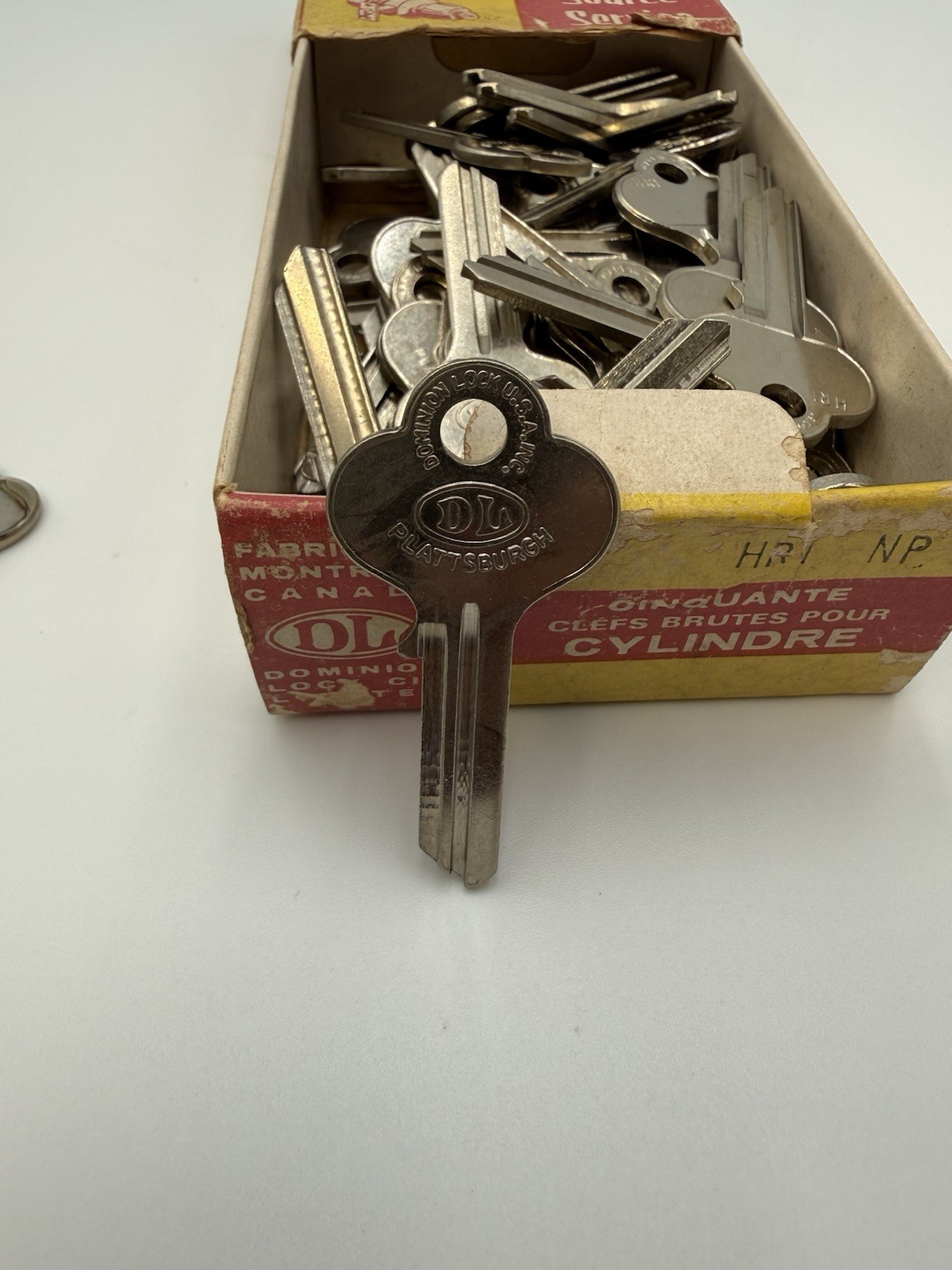 Vintage Lot of 62 ILCO And DL Uncut Key Blanks HR1 Made In Usa